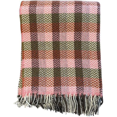 Burel Factory represented by 55° North Aurora Blanket Blanket Sarrubeco/Rosa/Terracotta 9/2