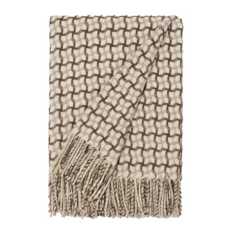 Burel Factory represented by 55° North Blanket, Gathering Blanket Beige, Warm grey and Pearl 91/3