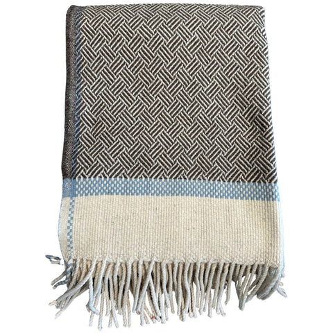 Burel Factory represented by 55° North Blanket, Guarda Blanket Sarrubeco/dusty Blue 179B 3/3