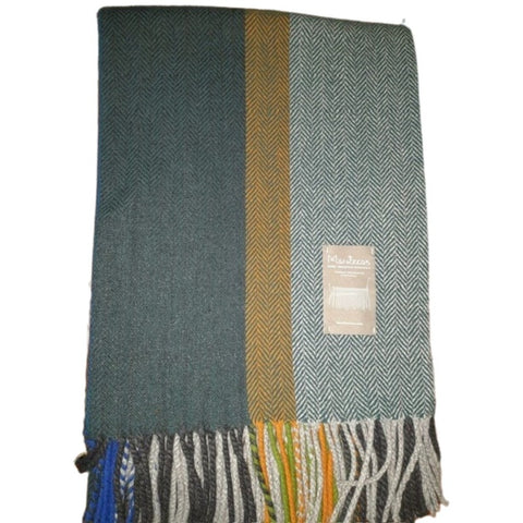 Burel Factory represented by 55° North Blanket, Multicolor Blanket Oil Blue 16