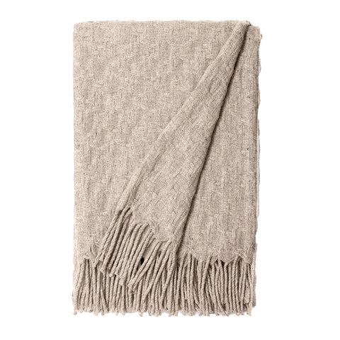 Burel Factory represented by 55° North Blanket, Pied de Coq Blanket Beige 47/2