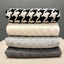 Burel Factory represented by 55° North Blanket, Pied de Coq Blanket Black and Pearl 41/18