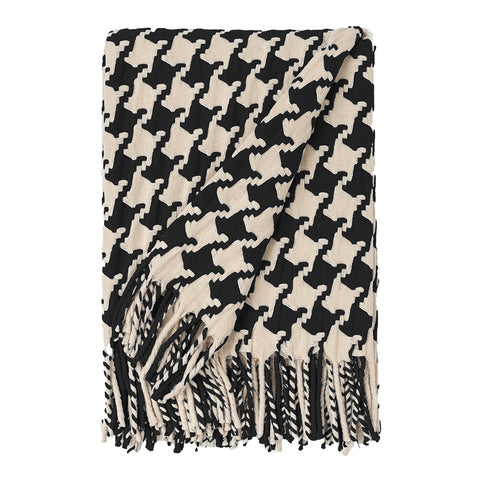 Burel Factory represented by 55° North Blanket, Pied de Coq Blanket Black and Pearl 41/18