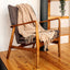 Burel Factory represented by 55° North Blanket, Vintage Blanket Terracotta, Beige and Pearl 27/48.