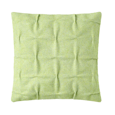 Burel Factory represented by 55° North Cushion, Cross Draped Cushion Cover Bamboo Green