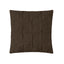 Burel Factory represented by 55° North Cushion, Cross Draped Cushion Cover Brown