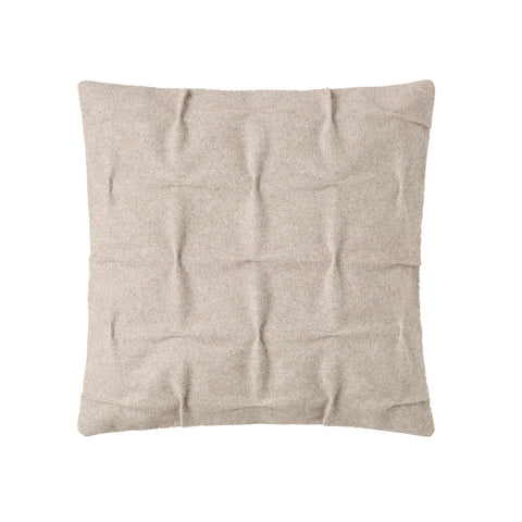 Burel Factory represented by 55° North Cushion, Cross Draped Cushion Cover Light Sarrubeco