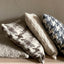 Burel Factory represented by 55° North Cushion, Pied de Coq Cushion Cover Beige 47/2