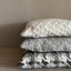 Burel Factory represented by 55° North Cushion, Pied de Coq Cushion Cover Brown, Warm Grey and Pearl 26/3