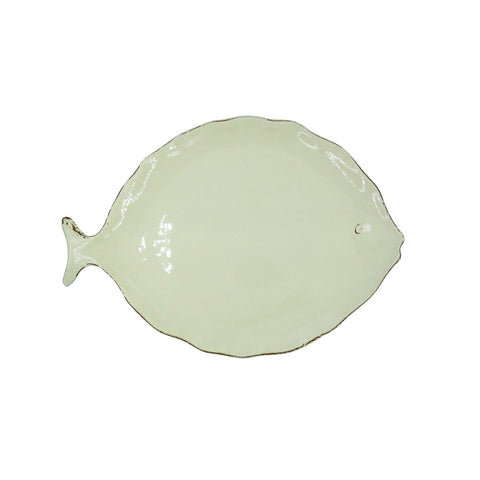 CASAgent Fish Plate Large - 01/Crema Fish Crema