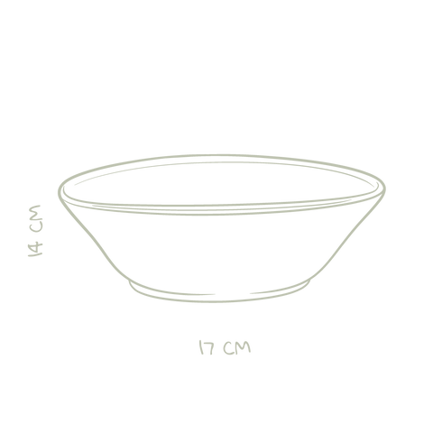Oval bowl 17x14cm
